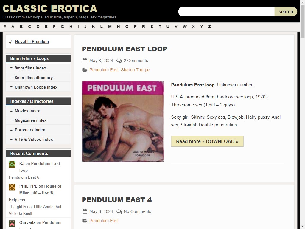 Classic Erotica - Classic 8mm sex loops, adult films, super 8, stags, sex magazines