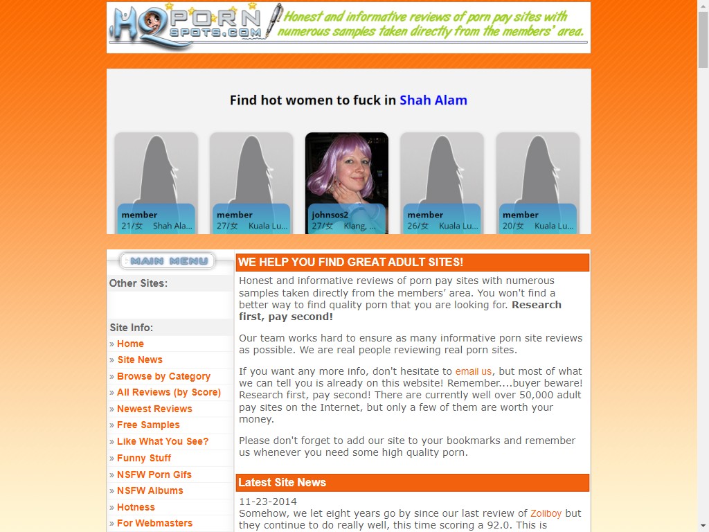 Website screenshot