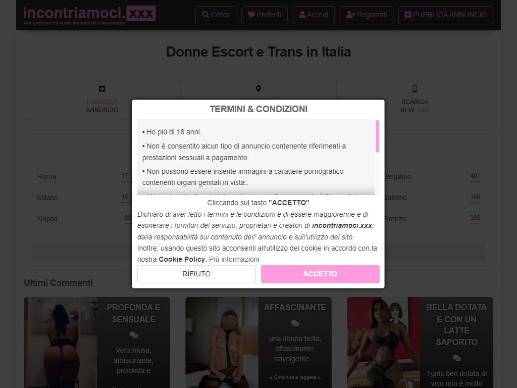 Donne Escort e Trans, Donna cerca uomo in Italia - incontriamoci.xxx