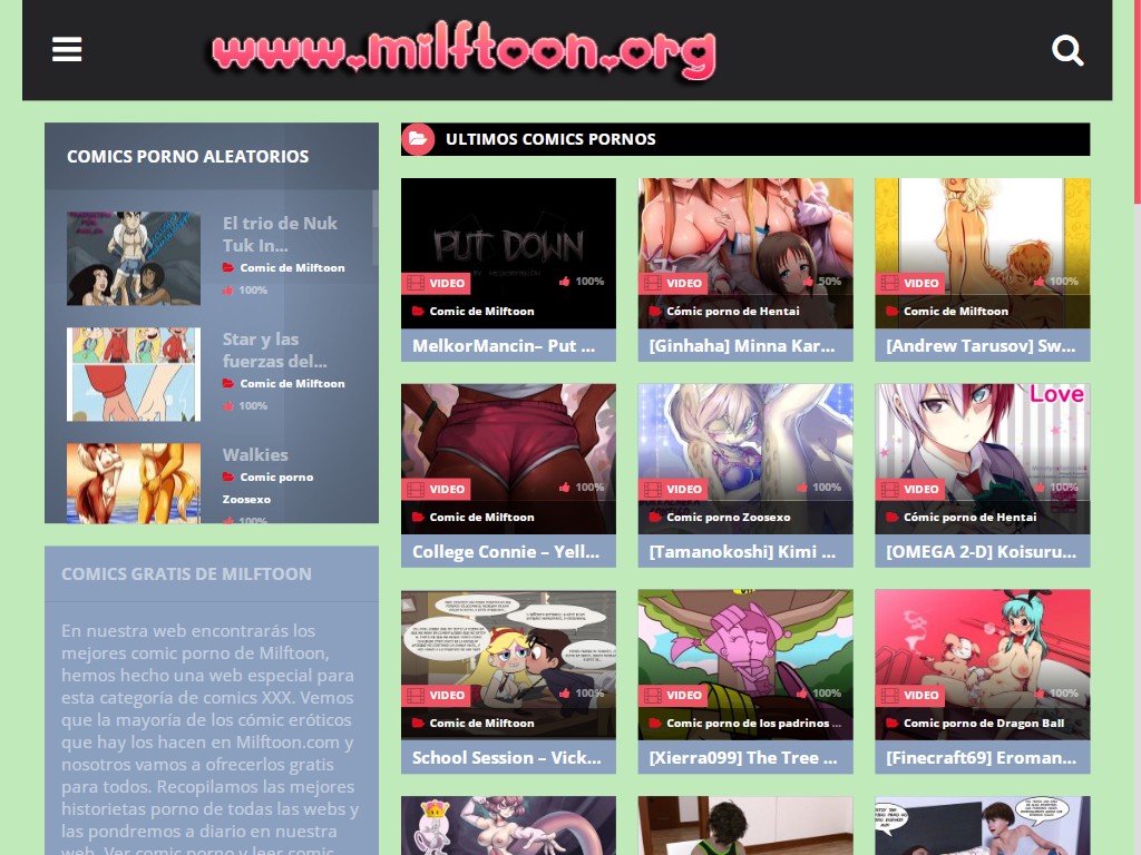 Website screenshot