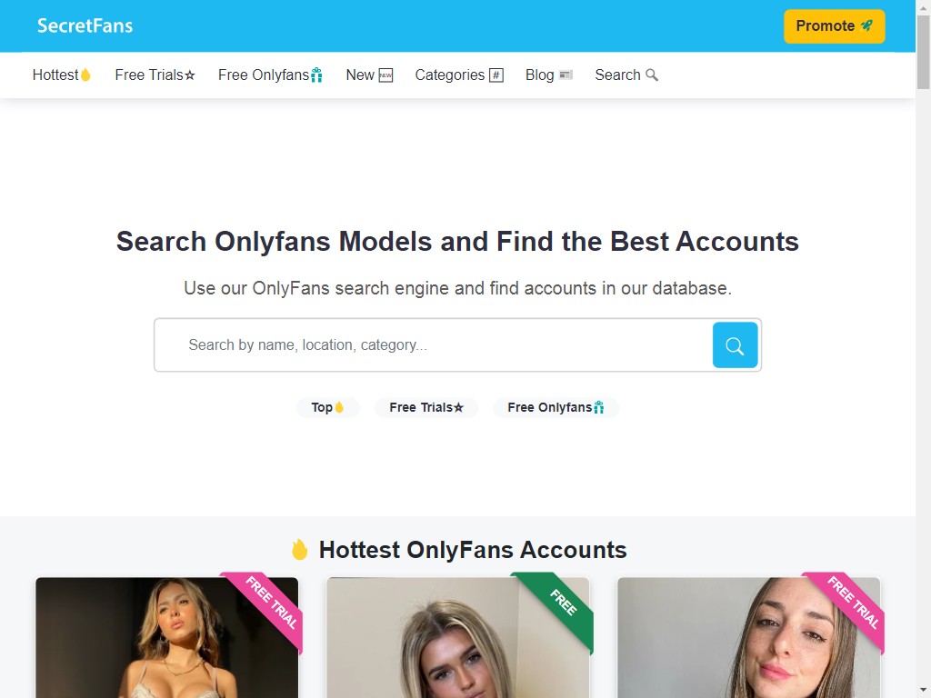 Search Onlyfans Accounts | SecretFans