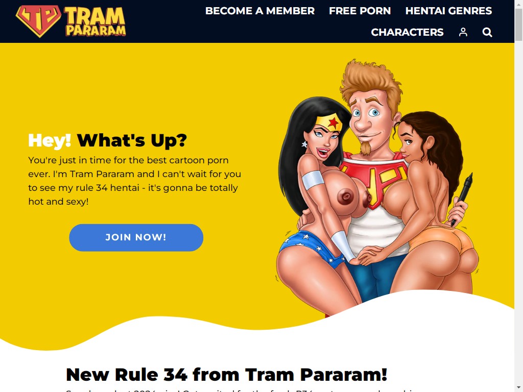 Tram Pararam Original - Blend Cartoon With Porn Into R34 Hentai!